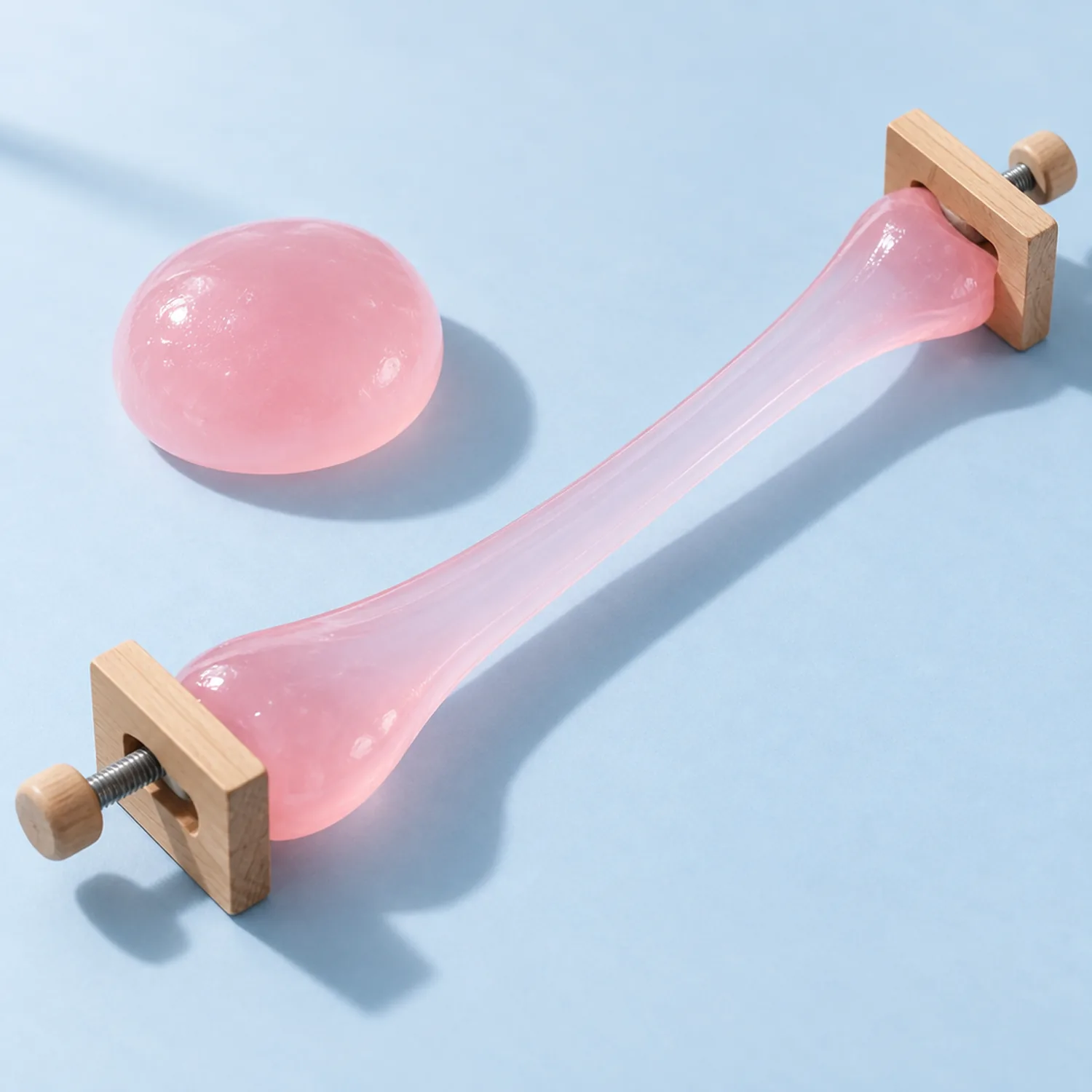 TPR squeeze toy being stretched